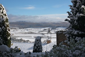 Simiane sous la neige ©Isabelle Oudot